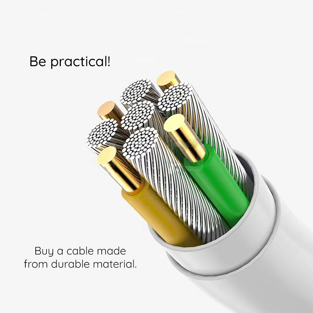 Borofone - Data Cable Beneficio Series (BX110) - Premium Line, Type-C to Type-C, High-quality, Fast Charging, 60W, 1m - 