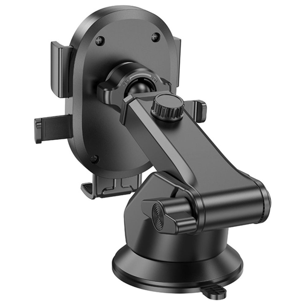 Borofone - Car Holder Grand (BH93) - with Suction Cup, for Dashboard/Windshield, 360° Adjust, Telescopic Arm, 4.5–7" - B