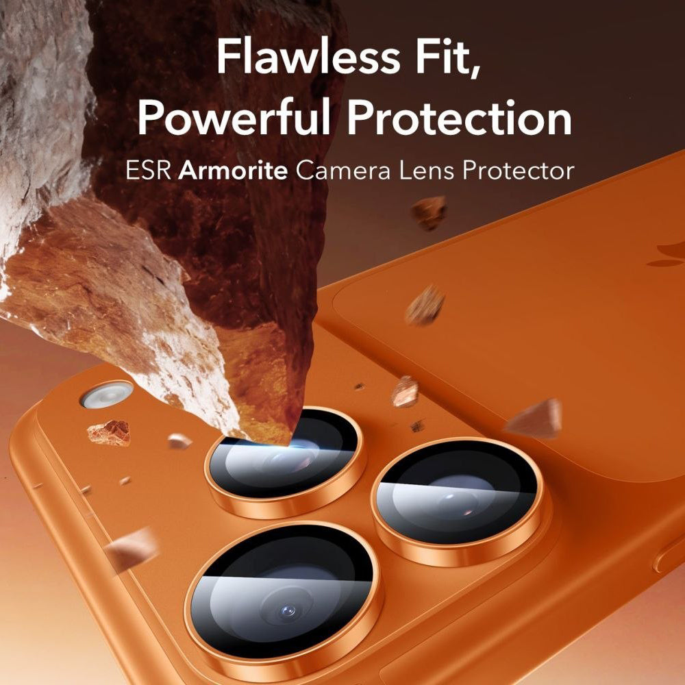 ESR - Armorite Camera Lens Protectors - iPhone 14 Pro/Pro Max/15 Pro/Pro Max/16 Pro/Pro Max/17 Pro/Pro Max - Orange