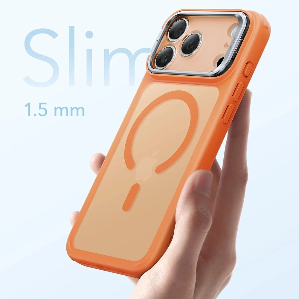 ESR - Classic Hybrid HaloLock Kickstand - iPhone 17 Pro Max - Frosted Orange