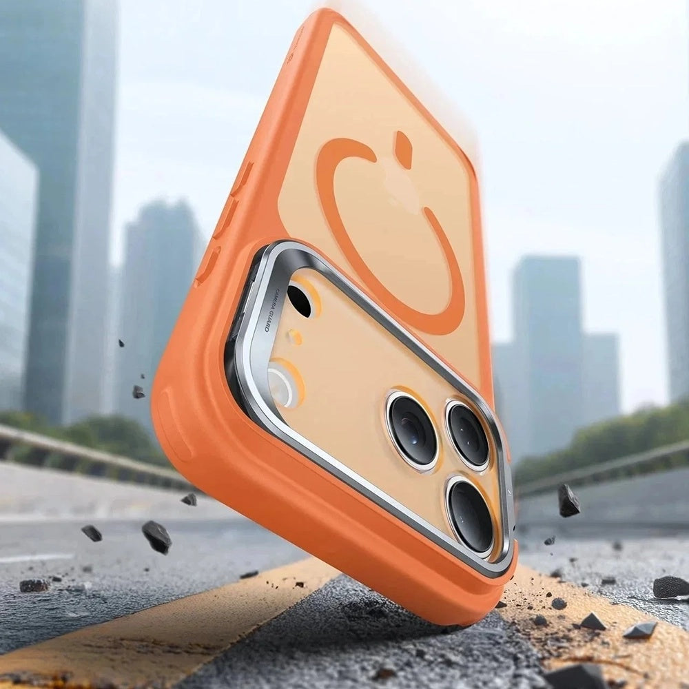 ESR - Classic Hybrid HaloLock Kickstand - iPhone 17 Pro - Frosted Orange
