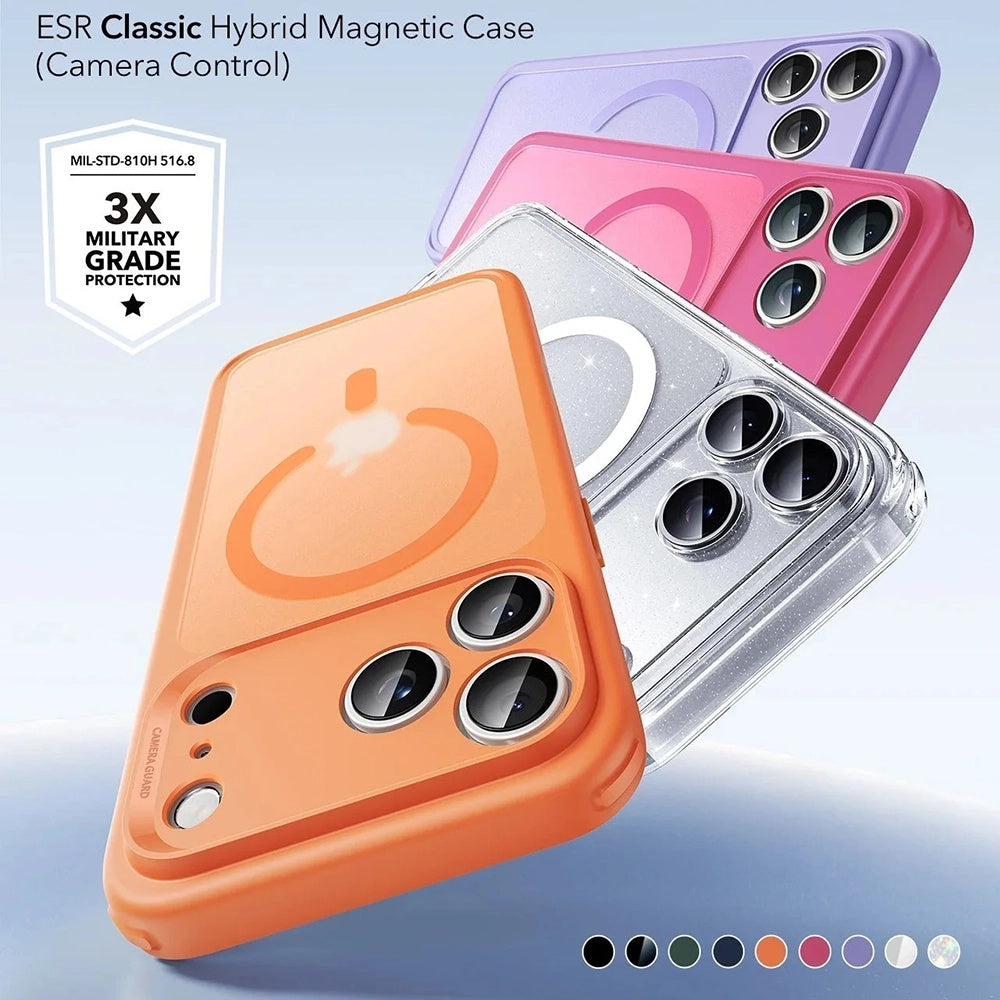 ESR - Classic Hybrid HaloLock - iPhone 17 Pro Max - Frosted Orange