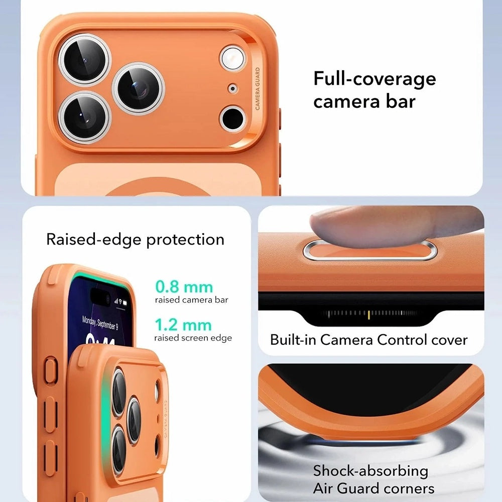 ESR - Classic Hybrid HaloLock - iPhone 17 Pro Max - Frosted Orange