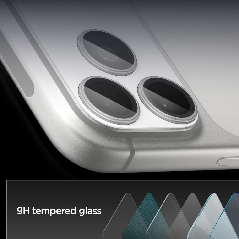 Spigen - Optik.tR EZ Fit Pro XL Camera Glass (AGL10647) - iPhone 17 Pro - Silver