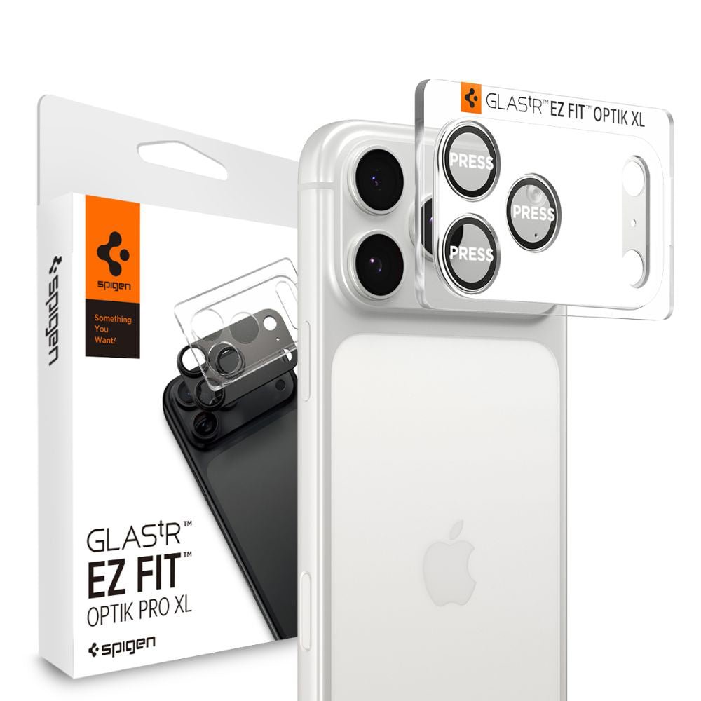Spigen - Optik.tR EZ Fit Pro XL Camera Glass (AGL10647) - iPhone 17 Pro - Silver