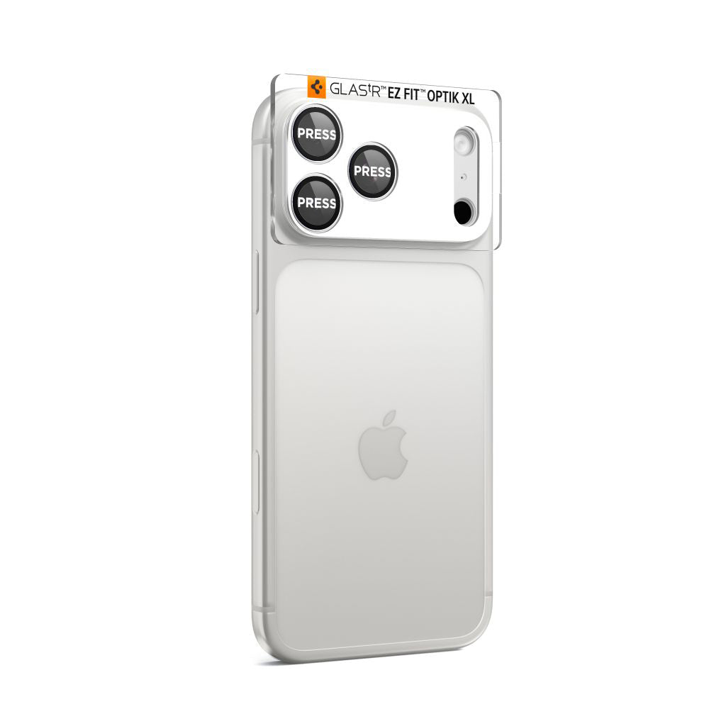 Spigen - Optik.tR EZ Fit Pro XL Camera Glass (AGL10647) - iPhone 17 Pro - Silver