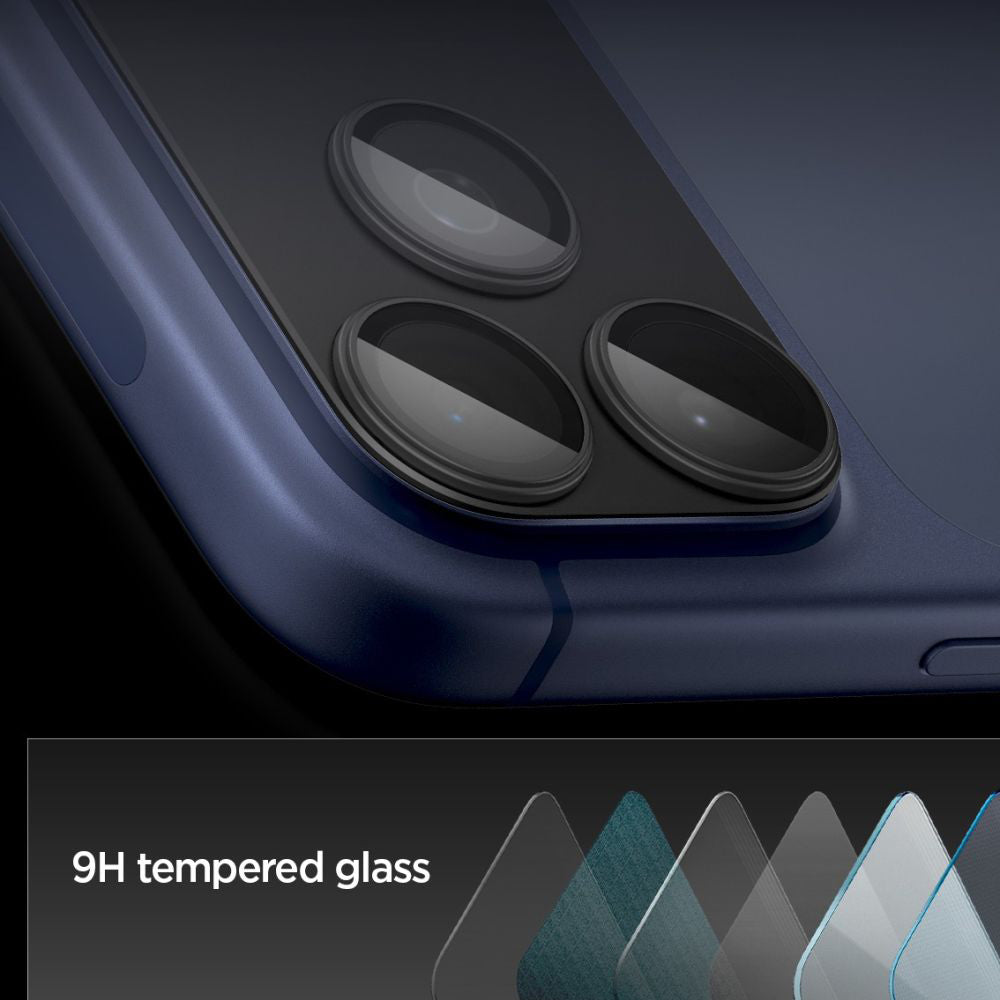 Spigen - Optik.tR EZ Fit Pro XL Camera Glass (AGL10644) - iPhone 17 Pro - Black