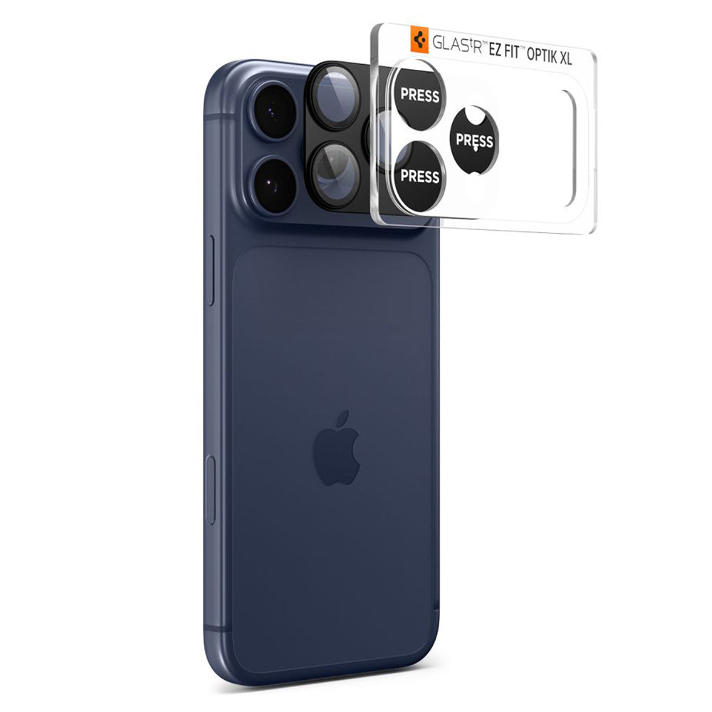 Spigen - Optik.tR EZ Fit Pro XL Camera Glass (AGL10644) - iPhone 17 Pro - Black