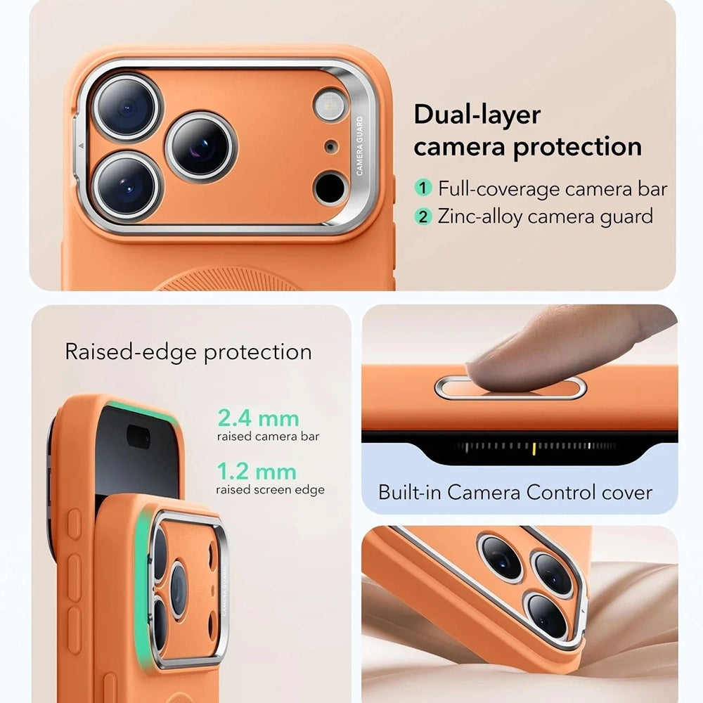ESR - Cloud Soft HaloLock Kickstand - iPhone 17 Pro Max - Orange