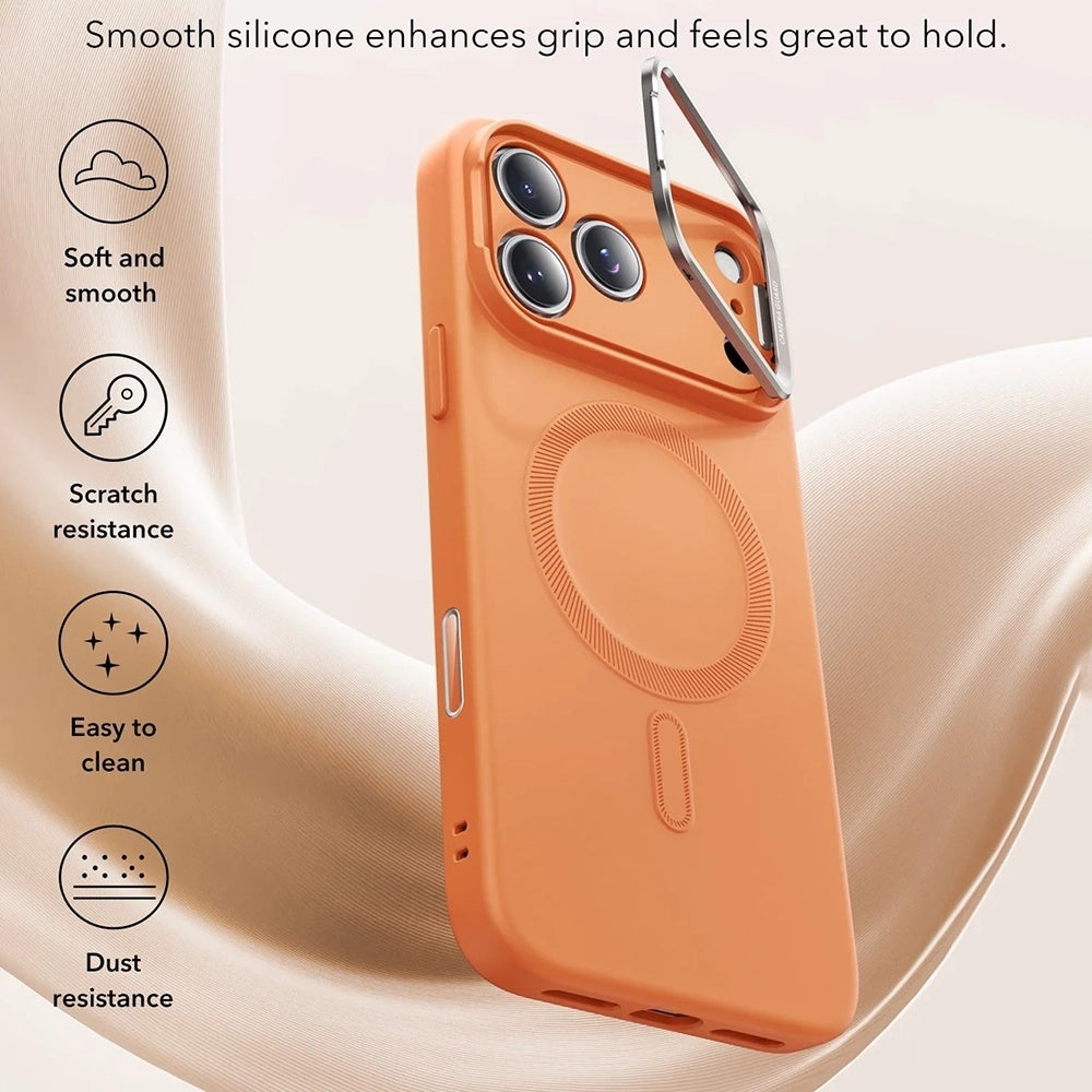 ESR - Cloud Soft HaloLock Kickstand - iPhone 17 Pro - Orange