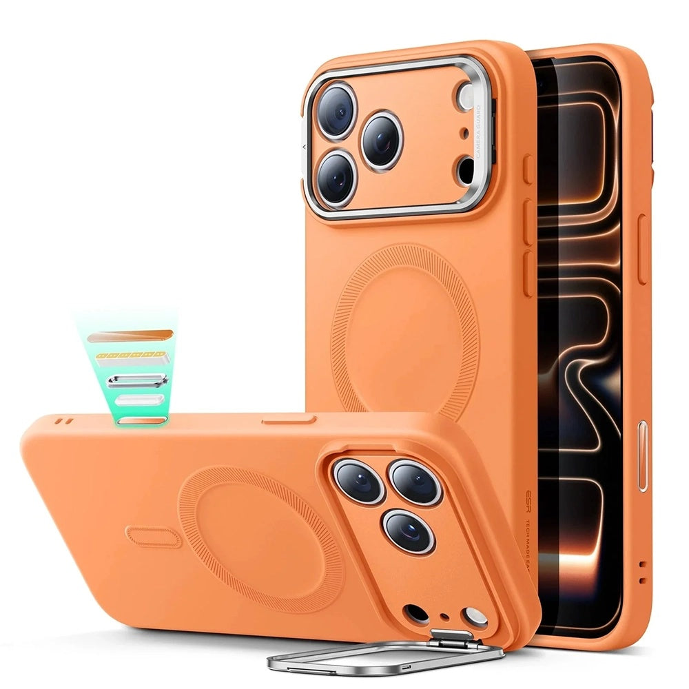 ESR - Cloud Soft HaloLock Kickstand - iPhone 17 Pro - Orange