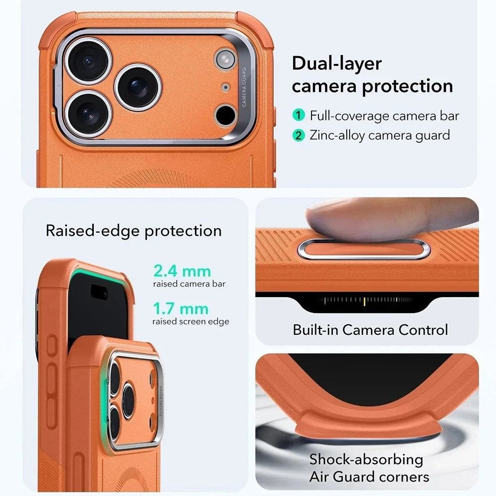 ESR - Cyber Armor Kickstand - iPhone 17 Pro - Orange