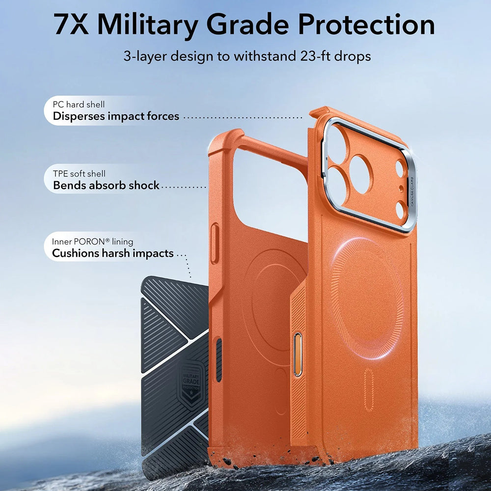 ESR - Cyber Armor Kickstand - iPhone 17 Pro - Orange