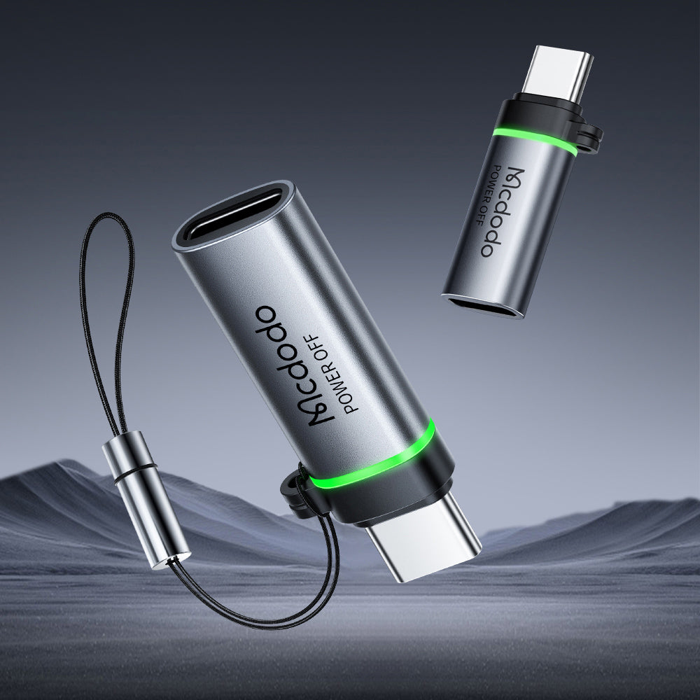 Mcdodo - Adapter Auto Power Off (OT-6010) - Lightning to Type-C, 60W, 3A, 480Mbps, Charging & Data Sync, with Lanyard - 
