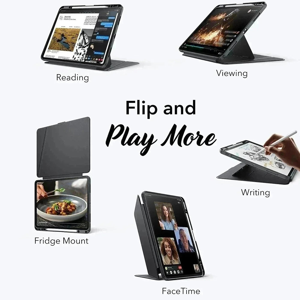 ESR Husa de protectie tableta ESR Flip Hybrid (with Pencil Holder) compatibil cu iPad Pro 13 (2024) / iPad Pro 13 (2025)