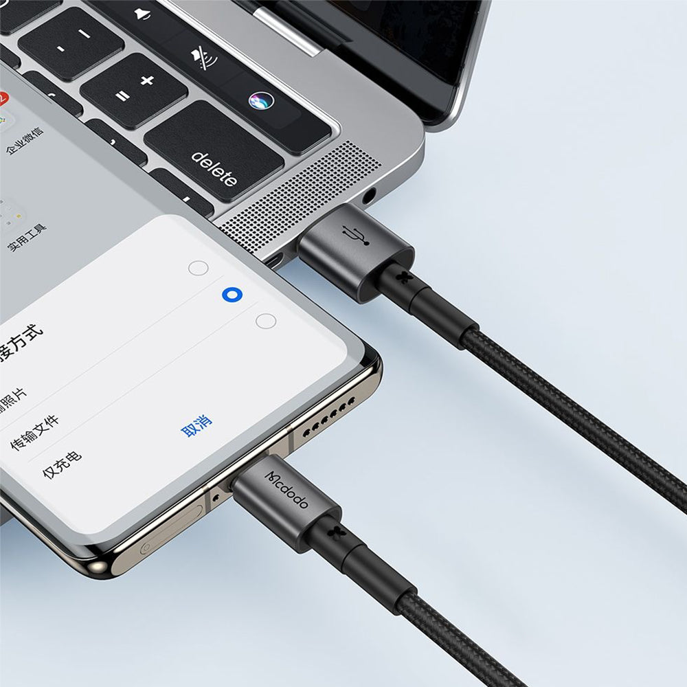 Mcdodo - Data Cable (CA-3590) - Type-C to USB-A, PD Fast Charge, 3A, 100W, 1.2m - Black