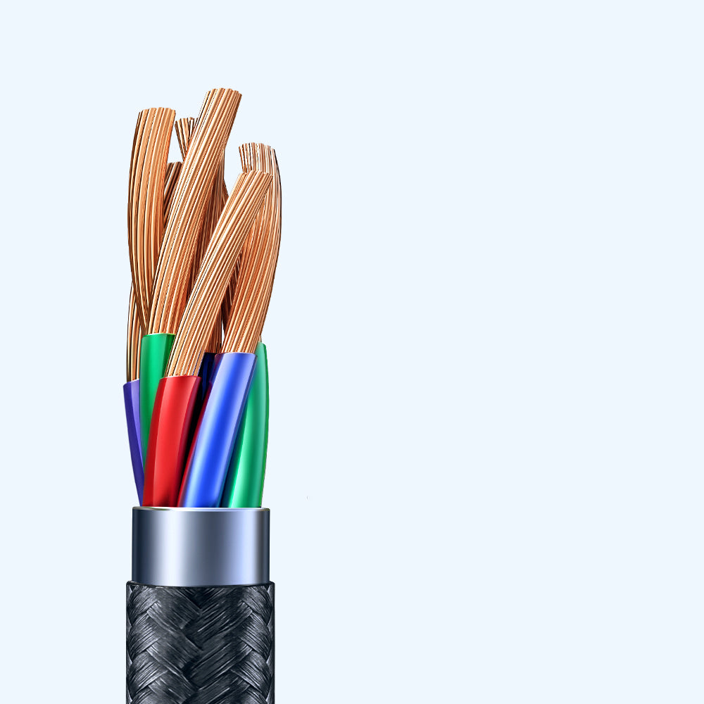 Mcdodo - Data Cable (CA-2271) - USB to Type-C, Nylon Braided, Aluminum Alloy, Support QC4.0/3.0, 1m - Black