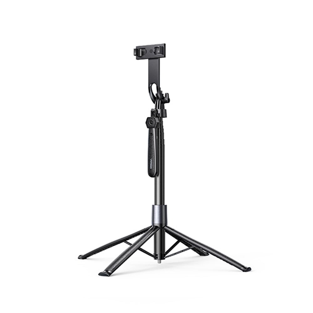 Ugreen - Selfie Sticks LP849 (45301) - Bluetooth, Universal, with 1/4 inch Screw, Aluminum Alloy, 1.85m - Black