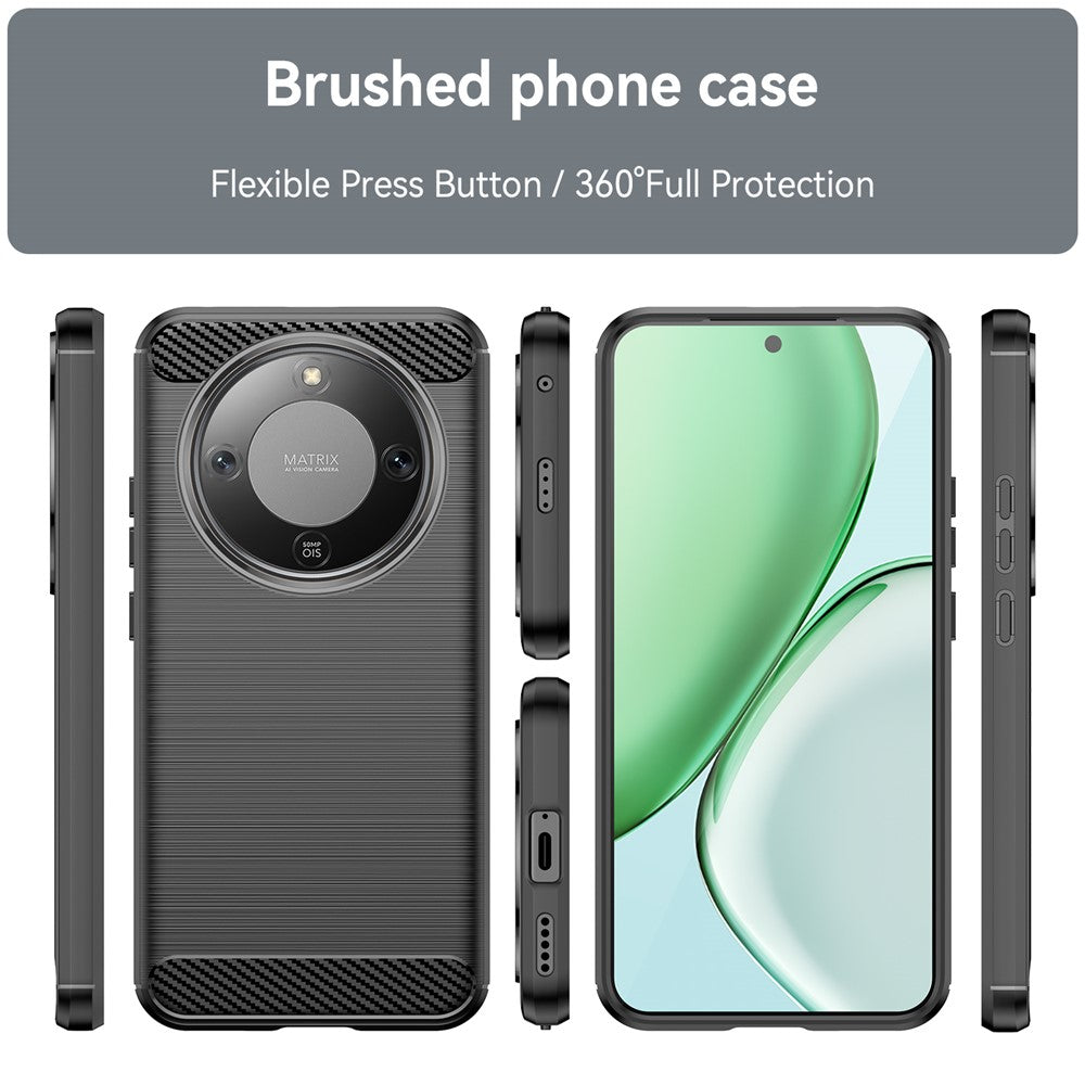 Techsuit - Carbon Silicone - Honor Magic8 Lite - Black