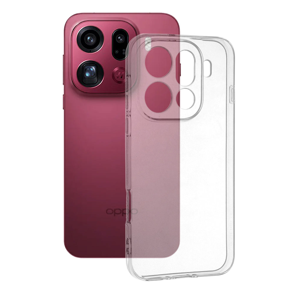 Techsuit - Clear Silicone - Oppo Find X9 Pro - Transparent