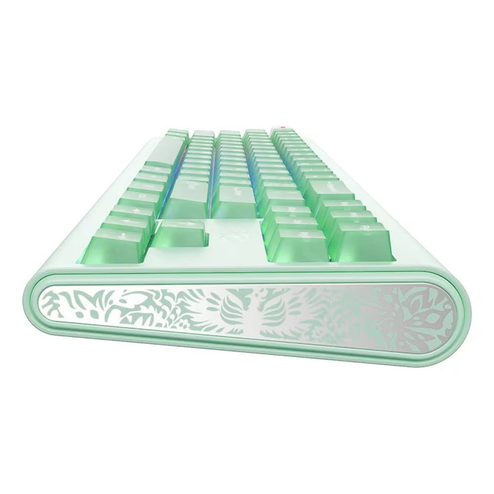 Havit - Gaming Keyboard (KB896L) - USB-C, with RGB Lights, 71 Keys, 1.2m, 350mA, 5V - Green