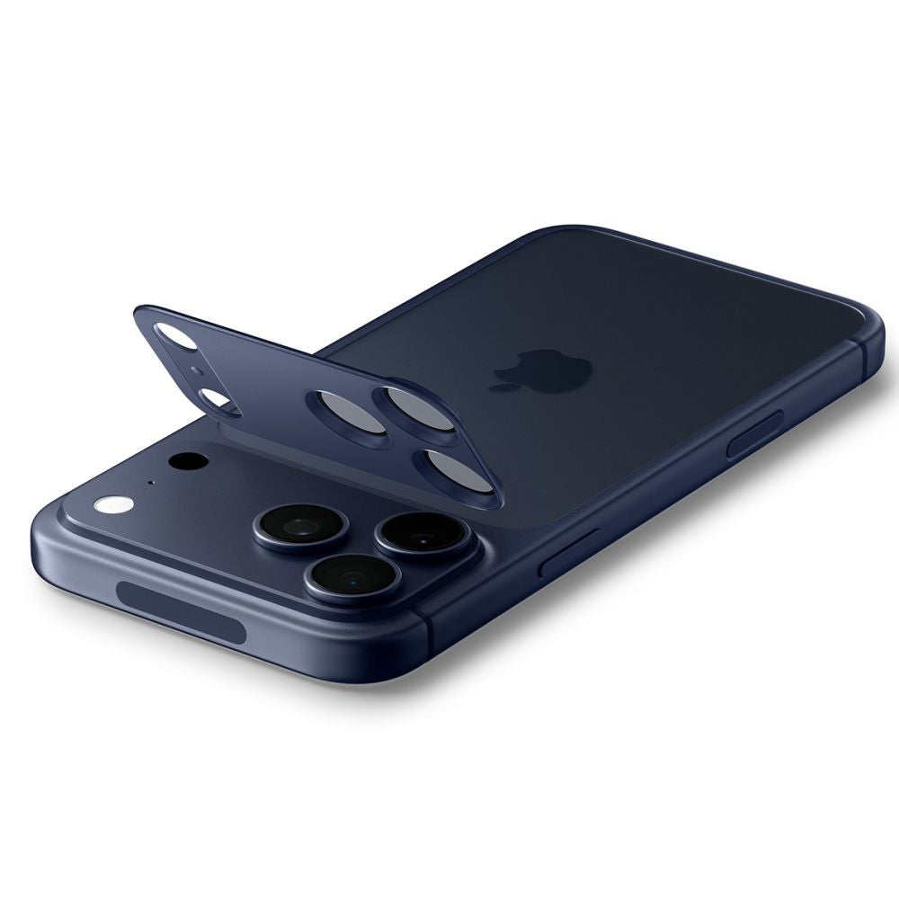 Spigen Folie de protectie Spigen Optik.tR EZ Fit Pro XL Camera Glass (AGL10646) compatibil cu iPhone 17 Pro, Albastru – 