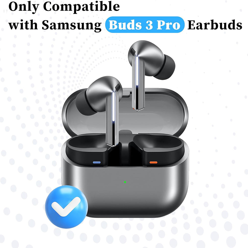 Techsuit - (3 pack) Replacement Ear Tips AirVibe (ET3) -for Samsung Galaxy Buds 3 Pro, Premium Silicone S, M, L Sizes - 