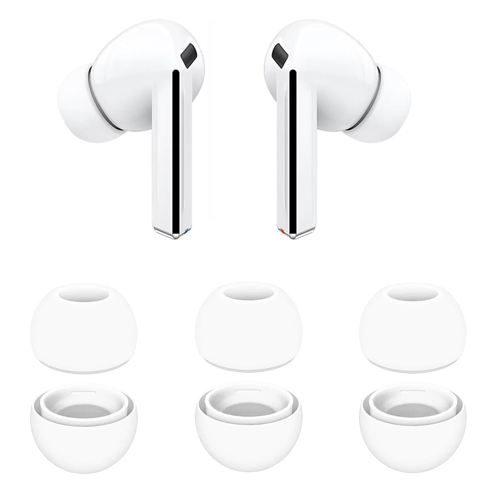 Techsuit - (3 pack) Replacement Ear Tips AirVibe (ET3) -for Samsung Galaxy Buds 3 Pro, Premium Silicone S, M, L Sizes - 
