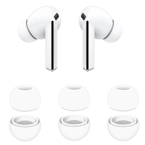 Techsuit - (3 pack) Replacement Ear Tips AirVibe (ET3) -for Samsung Galaxy Buds 3 Pro, Premium Silicone S, M, L Sizes - 