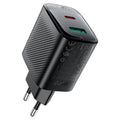 Acefast Incarcator Acefast (A106), GaN Technology, Fast Charging, Type-C, USB, 45W, 3A, Negru