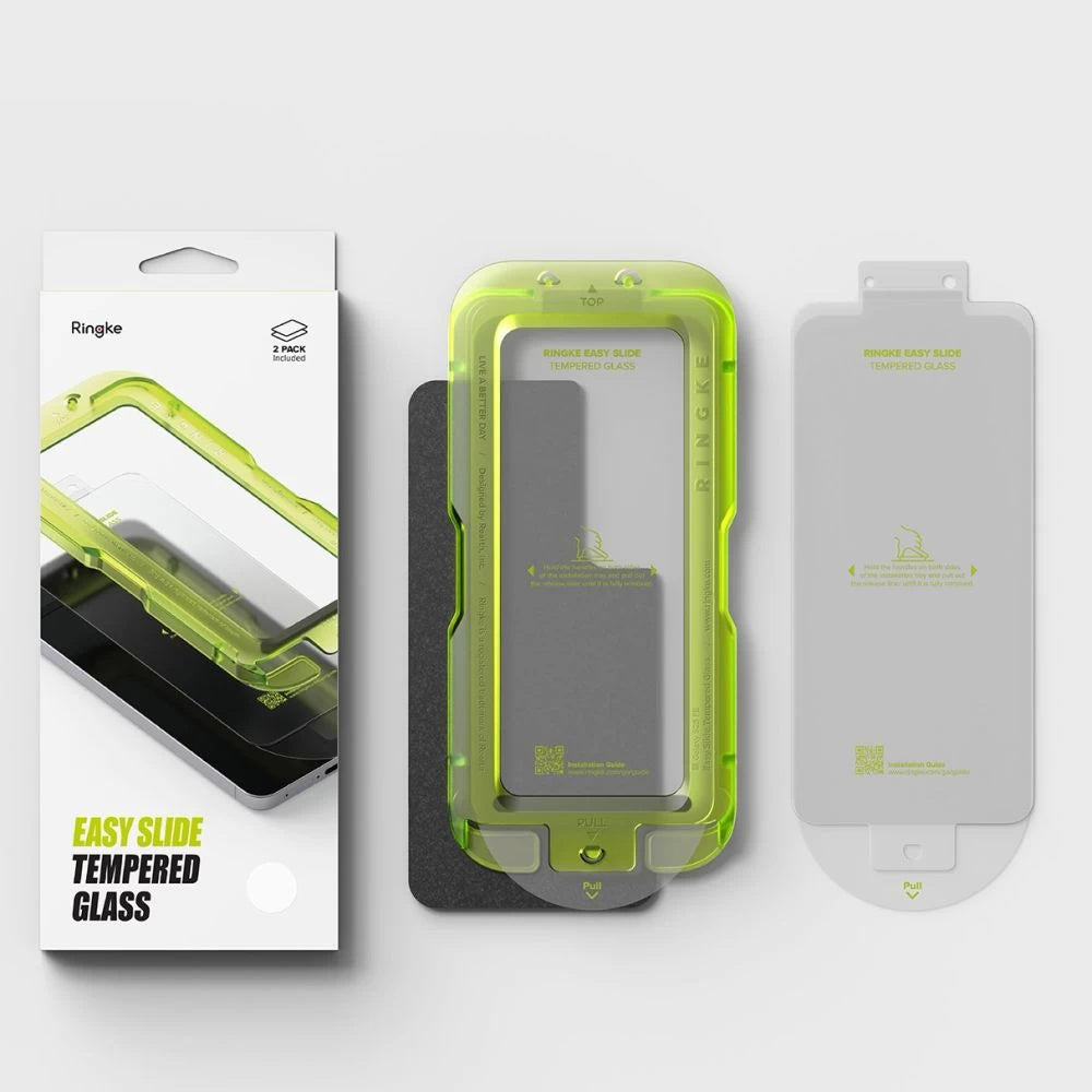 Ringke - Easy Slide Tempered Glass (2 pack) - Samsung Galaxy S25 FE - Clear