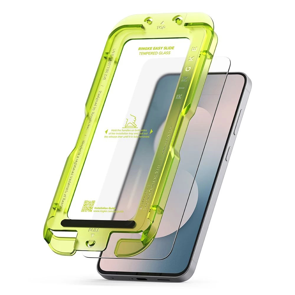 Ringke - Easy Slide Tempered Glass (2 pack) - Samsung Galaxy S25 FE - Clear