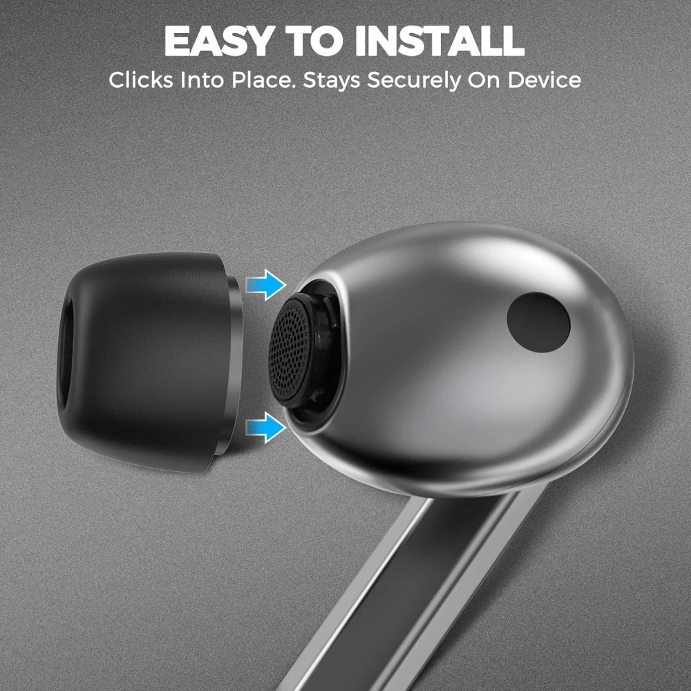 Techsuit - (3 pack) Replacement Ear Tips AirVibe (ET3) -for Samsung Galaxy Buds 3 Pro, Premium Silicone S, M, L Sizes - 