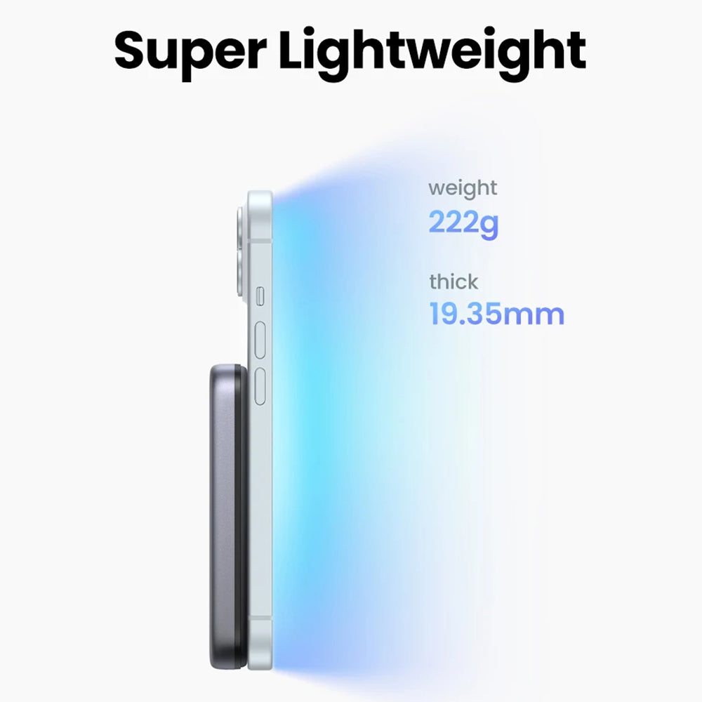 Ugreen - Power Bank PB761 (45763) - Magnetic Wireless Charging 15W, 10000mAh, PD30W - Space Gray