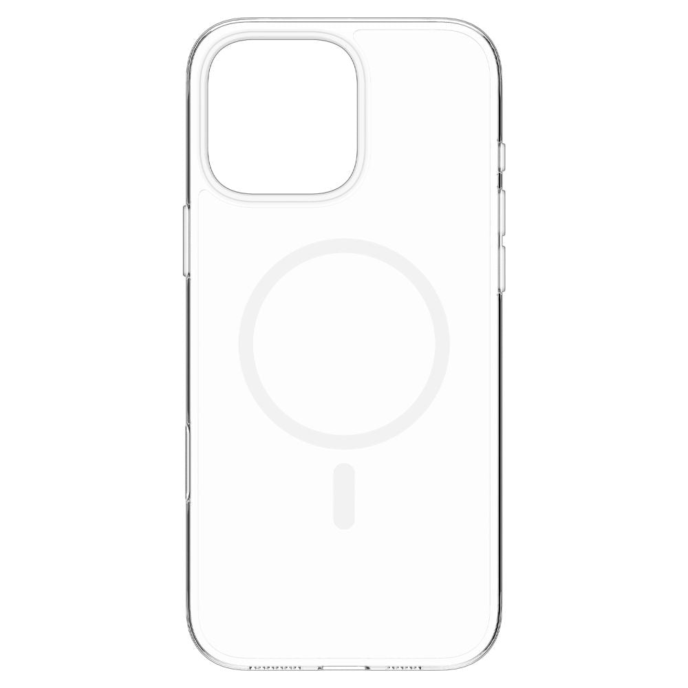 Spigen Husa de protectie Spigen Thin Fit T MagSafe (ACS09316) compatibil cu iPhone 16 Pro, Transparent / White – imagine