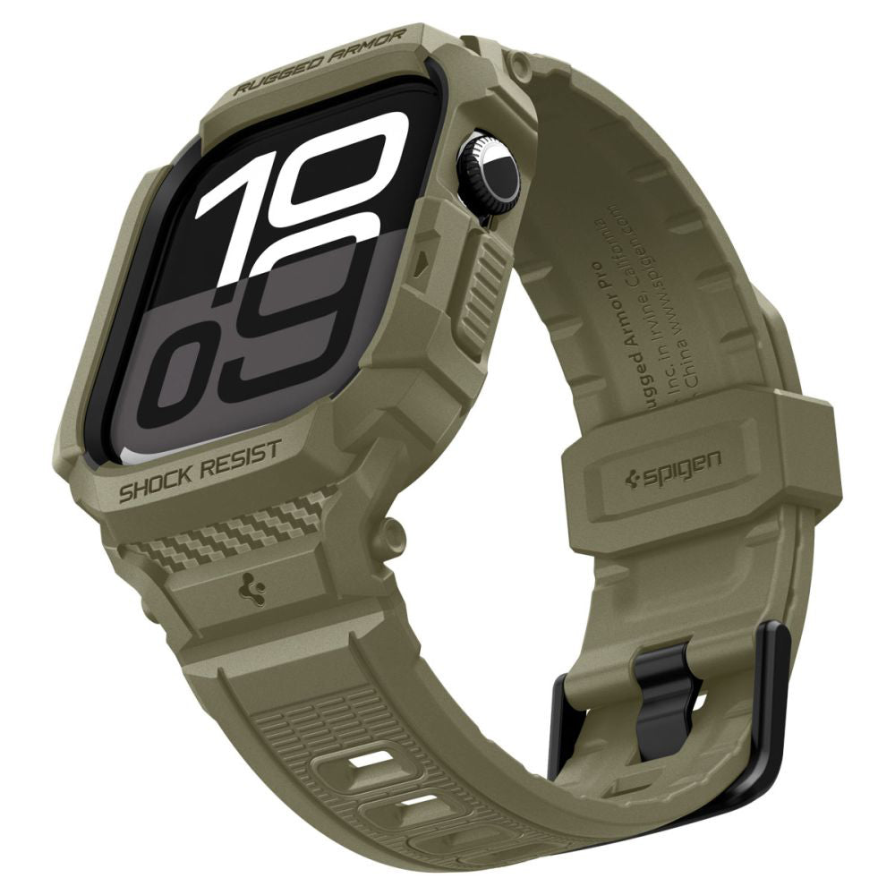 Spigen - Rugged Armor Pro V2 (ACS10507) - Apple Watch 10 46mm / Watch 11 46mm - Vintage Khaki