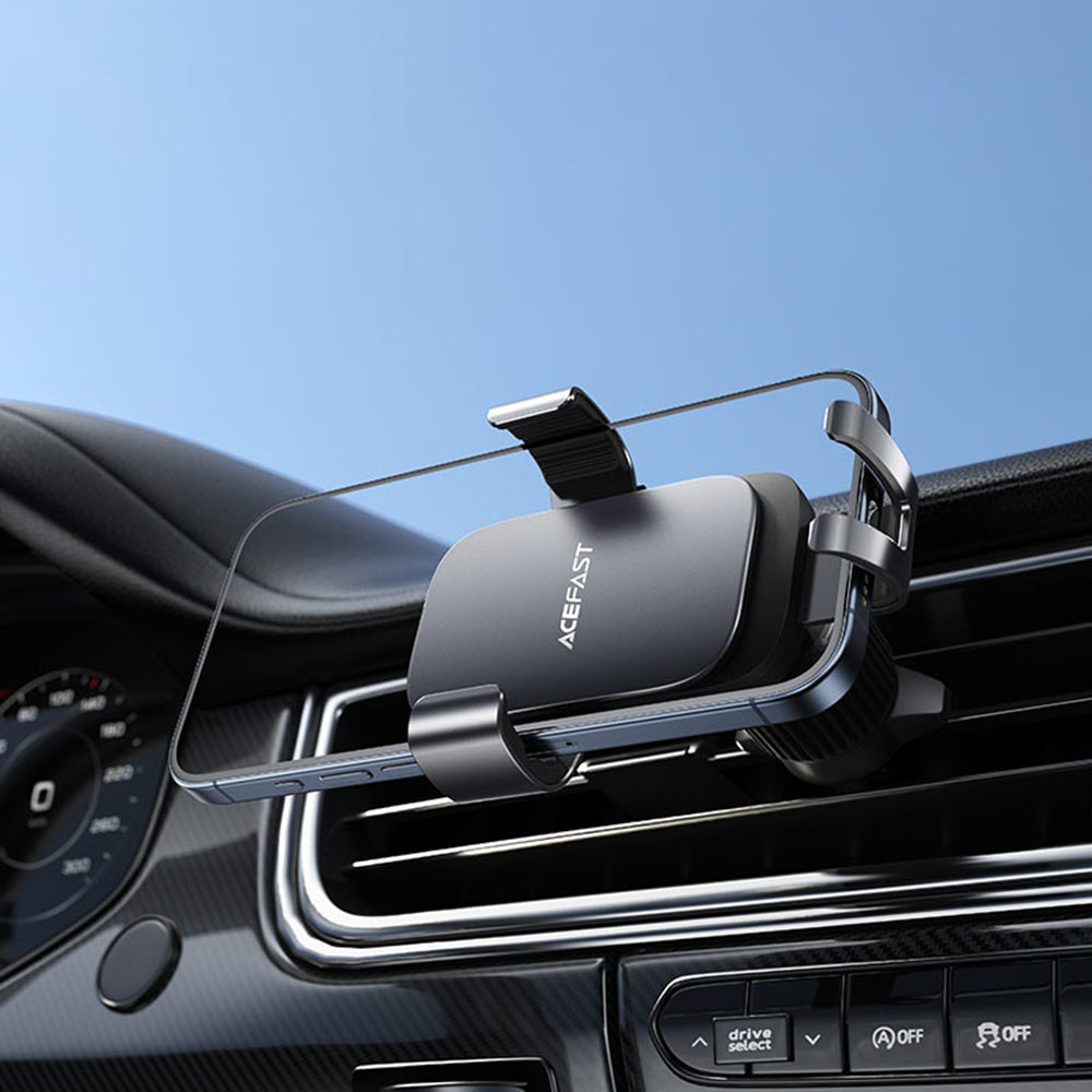 Acefast - Gravity Car Holder (D59) - for Air Vent, Stable Grip, Adjustable, Anti-shake, 4.7–6.9inches Phones, RoHS - Gra