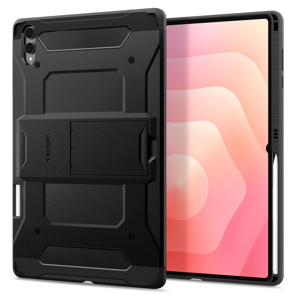 Spigen Husa de protectie tableta Spigen Tough Armor (ACS10218) compatibil cu Samsung Galaxy Tab S11 Ultra, Negru – imagi