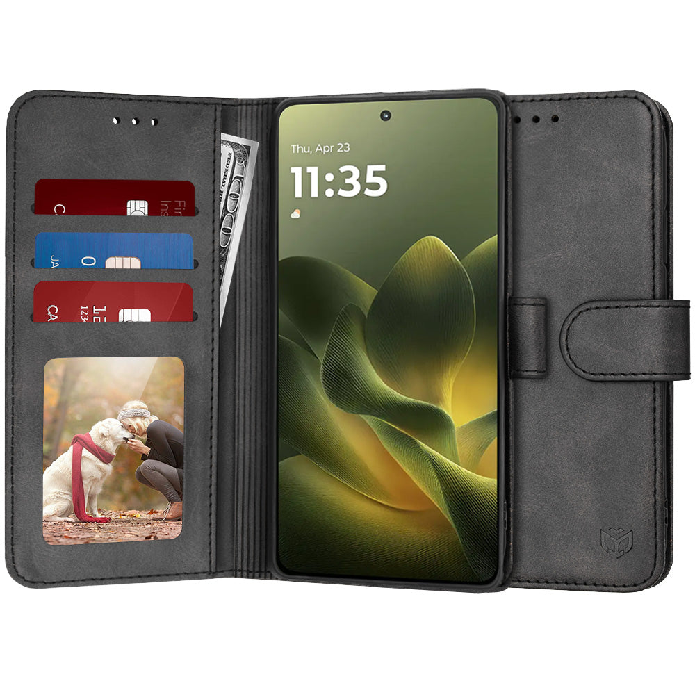 TechSuit Husa de protectie Techsuit Diary Book compatibil cu Motorola Edge 70, Negru