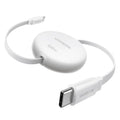 Ugreen - Data Cable (L531) - Type-C to Type-C, Retractable, Fast Charging, PD 3.0, 100W, E-maker Chip, 1m - White
