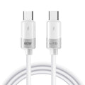 Lito - Data Cable Liquid Silicone (LD07) - Type-C to Type-C, Fast Charging 60W, Anti-freeze, Anti-fire - White