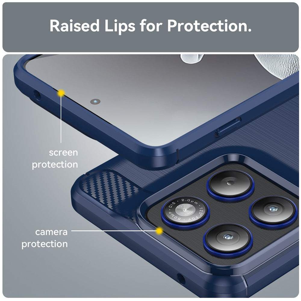 Techsuit - Carbon Silicone - Motorola Edge 70 - Blue