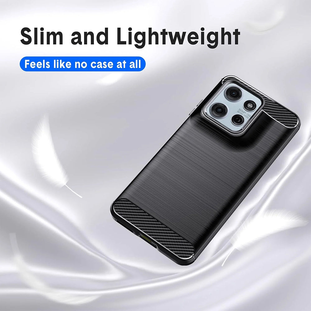 Techsuit - Carbon Silicone - Motorola Moto G57 Power / G67 Power - Black