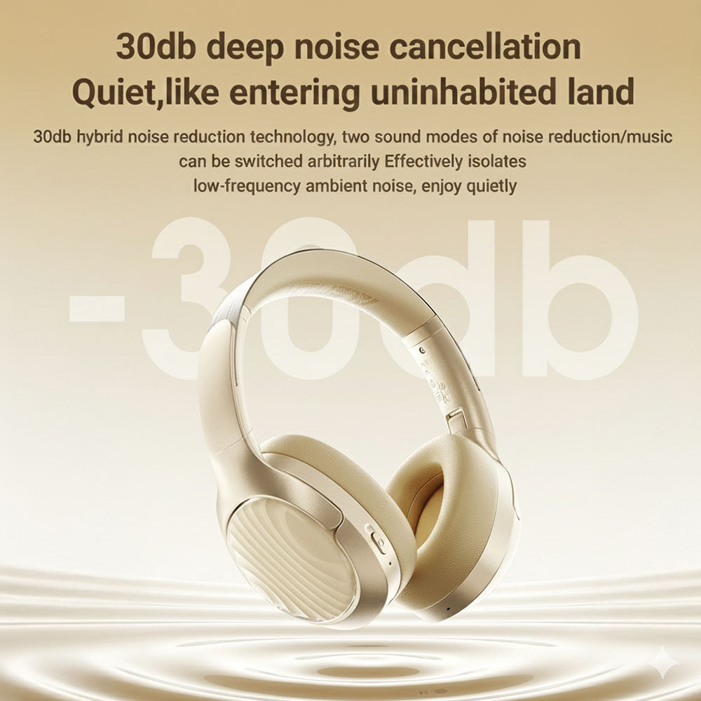 Acefast - Wireless Headset (H5) - Type-C, Bluetooth 5.4, ANC, Noise Reduction, 3D Sense, 500mAh, Professional Hi-Fi - Wh