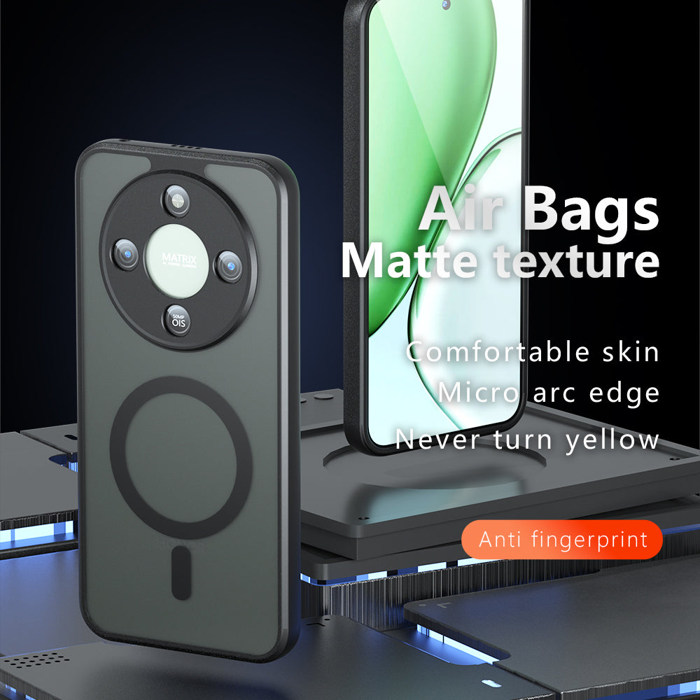 Husa pentru Honor Magic8 Lite - Techsuit PureFrost MagSafe - Frosted Black