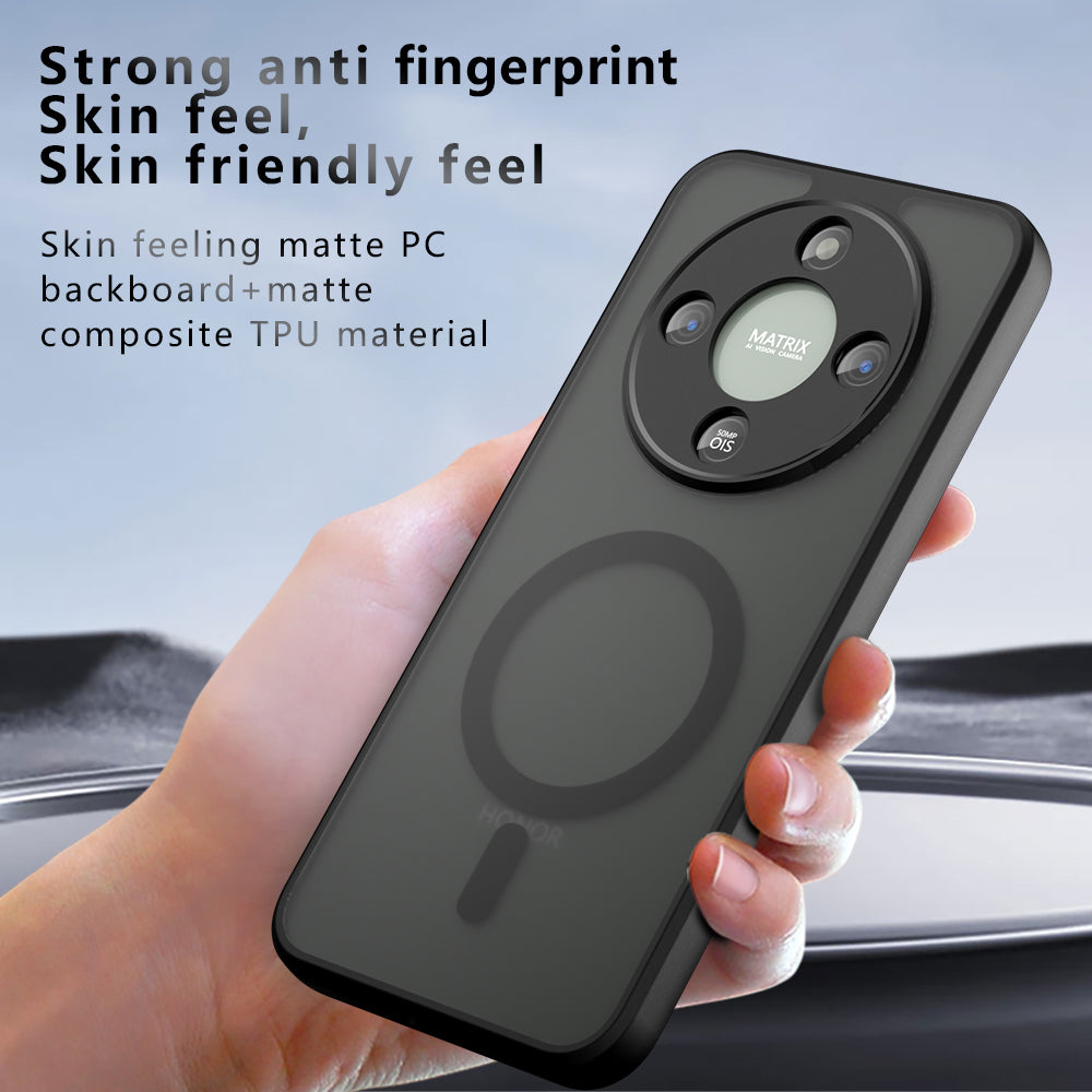 Husa pentru Honor Magic8 Lite - Techsuit PureFrost MagSafe - Frosted Black