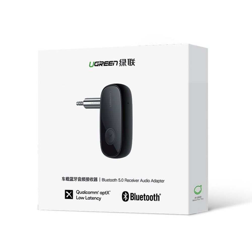Ugreen - Audio Receiver CM279 (70304) - Jack 3.5mm, Micro-USB, Bluetooth 5.1, Microphone, Hi-Fi Stereo Sound Quality - B