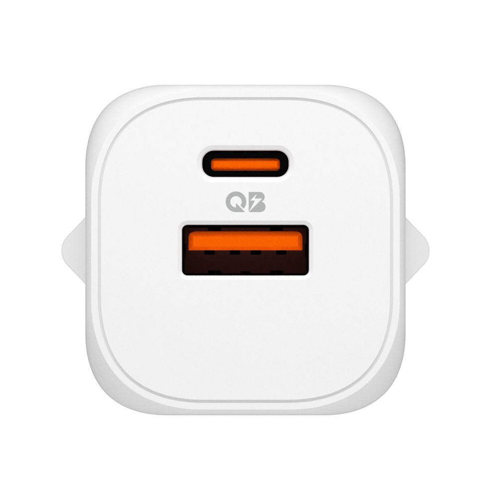 Spigen - Wall Charger Essential EE352EU (ACH09462) - USB, Type-C, Fast Charging, Quantum Boost, 35W - White