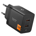 Spigen - Wall Charger Essential EE472EU (ACH09457) - 2x Type-C, Fast Charging, Quantum Boost, 47W - Black