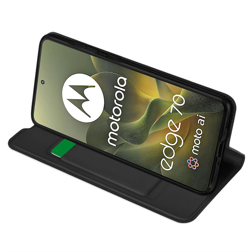 Techsuit - Magskin Book - Motorola Edge 70 - Black